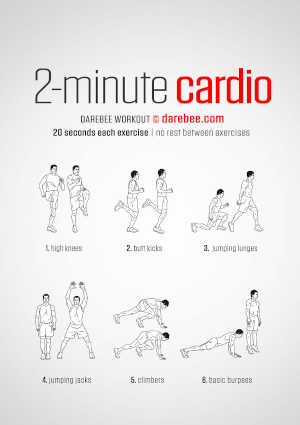 2minute cardio workout